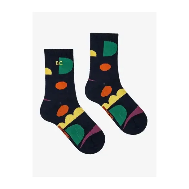 Bobo Choses Multicolor Shapes Long Socks